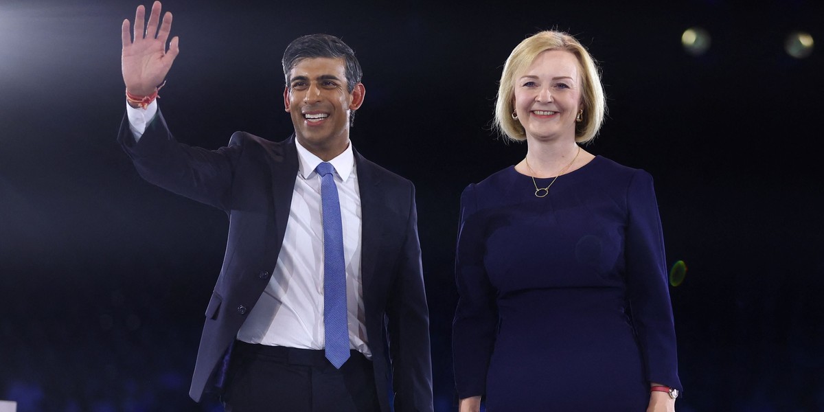 Rishi Sunak i Liz Truss