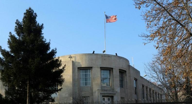 The US embassy in Ankara has angrily denied it is helping Kurdish militants