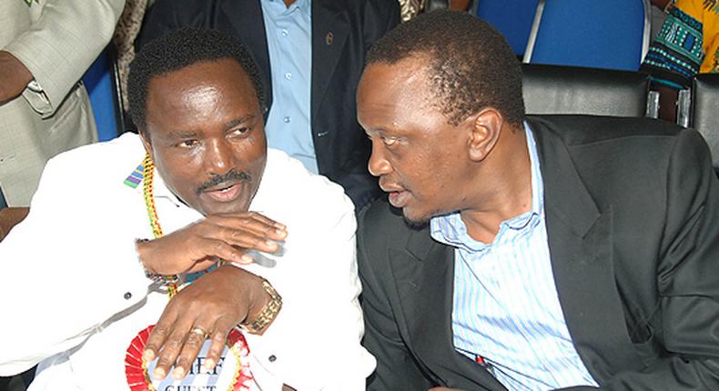 President Uhuru Kenyatta with Kalonzo Musyoka