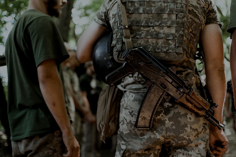 Okolice Bachmutu, oddział ukraińskiej artylerii / fot. Maciek Zygmunt