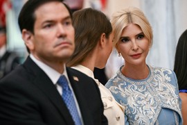 Državni sekretar SAD Marko Rubio, Arabela Kušner i Ivanka Tramp