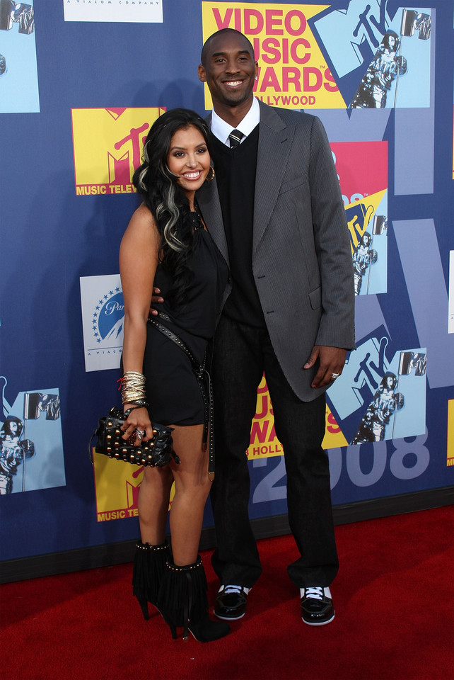 Kobe Bryant i Vanessa Bryant w 2008 roku