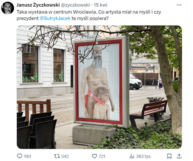 "Obrzydliwe. Pedofilia. Na to są paragrafy". Mieszkańcy Wrocławia oburzeni uliczną wystawą