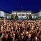 Lancuch swiatla pod Palacem Prezydenckim przeciwko ustawie o Sadzie Najwyzszym. 