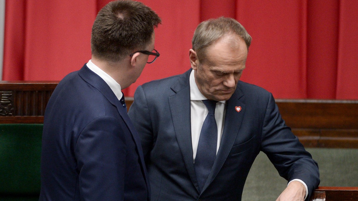 Szymon Hołownia i Donald Tusk