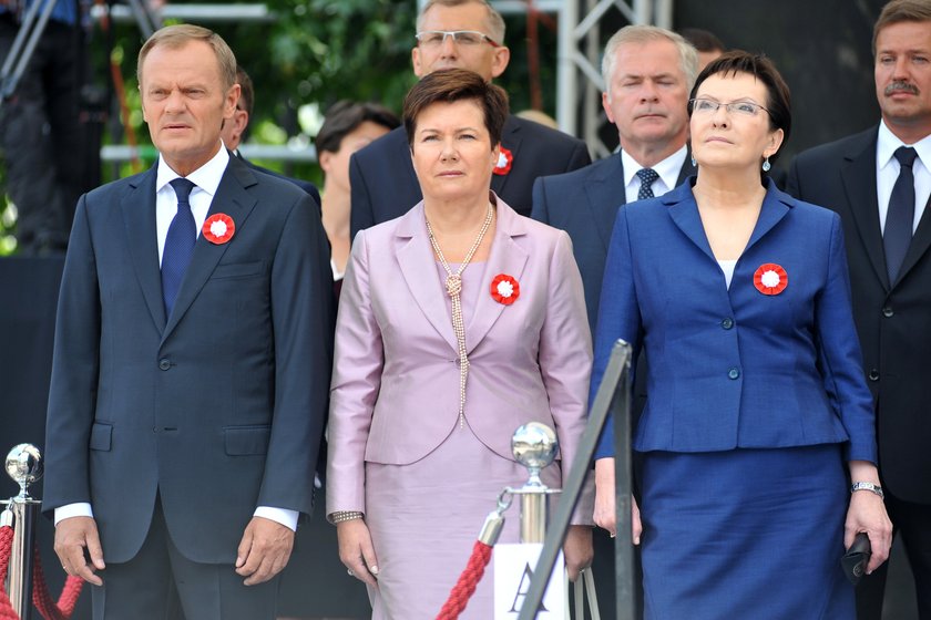 Ewa Kopacz, premier i przewodnicząca PO z Hanną Gronkiewicz Waltz, prezydent Warszawy