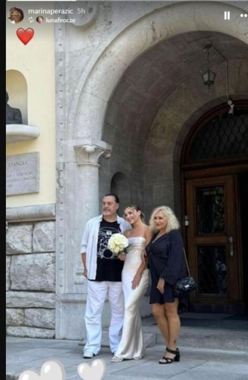 Marina i Firči na venčanju ćerke