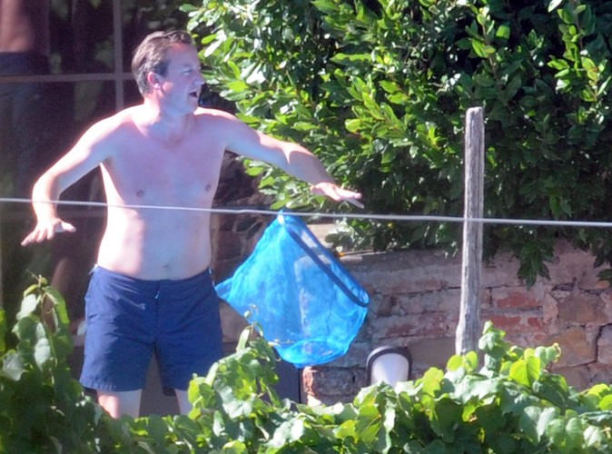 Premier David Cameron relaksuje się w ekskluzywnym ośrodku wypoczynkowym Petrolo di Mercatale Valdarno