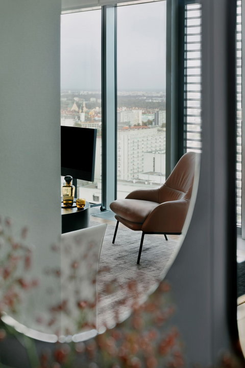 Mieszkanie z widokiem na centrum Warszawy w wieżowcu Cosmopolitan