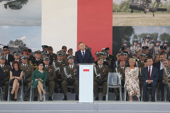 Agata Duda na obchodach Święta Wojska Polskiego