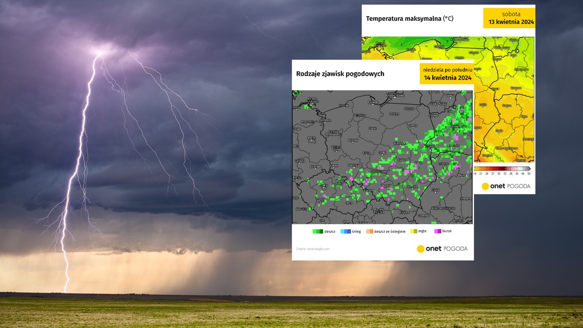 Pogoda na weekend. Gwałtowne zjawiska uderzą w Polskę. Burze to nie wszystko