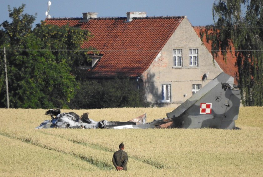 Katastrofa koło Pasłęka. Rozbił się wojskowy myśliwiec