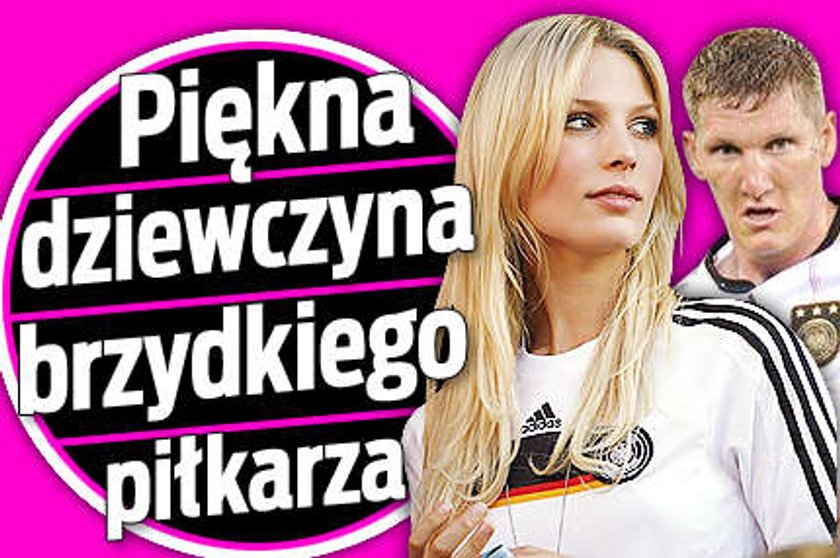 Piękna dziewczyna brzydkiego piłkarza. Zdjęcia