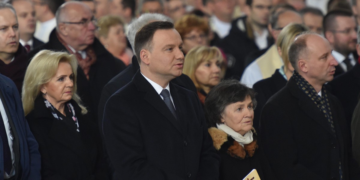 Andrzej Duda z mamą, Janiną Milewską-Dudą