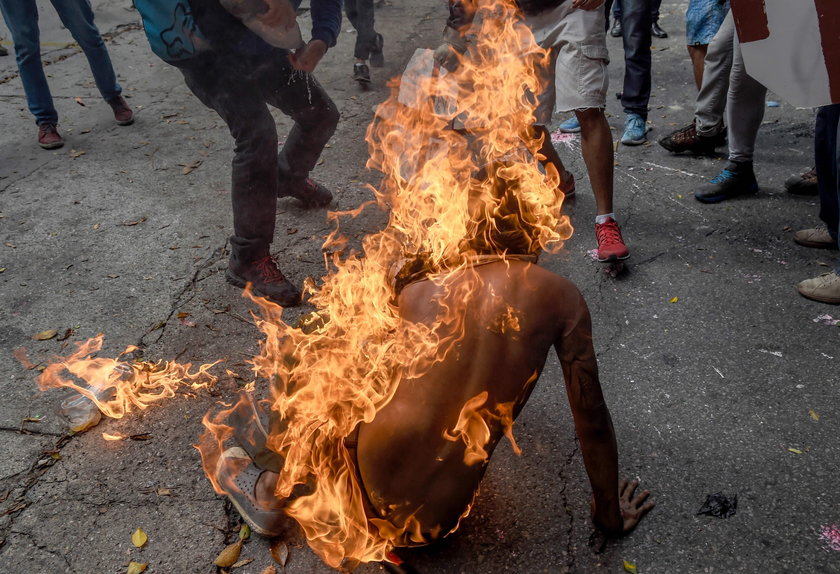 Zamieszki w Caracas.
