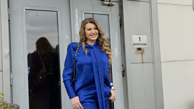 Viki Miljković na snimanju "Pinkovih zvezda"