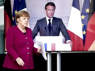 Wideokonferencja Angeli Merkel z prezydentem Francji Emmanuelem Macronem, 18 maja 2020 r.