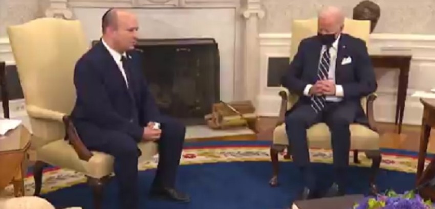 Džo Bajden na sastanku sa Naftalijem Benetom