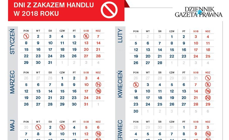 Dni z zakazem handlu