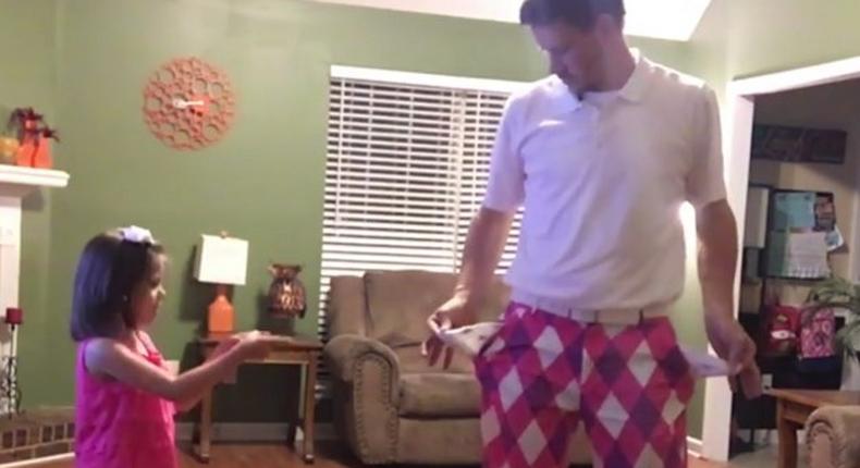 This dad and daughter dancing together is just so beautiful and hilarious