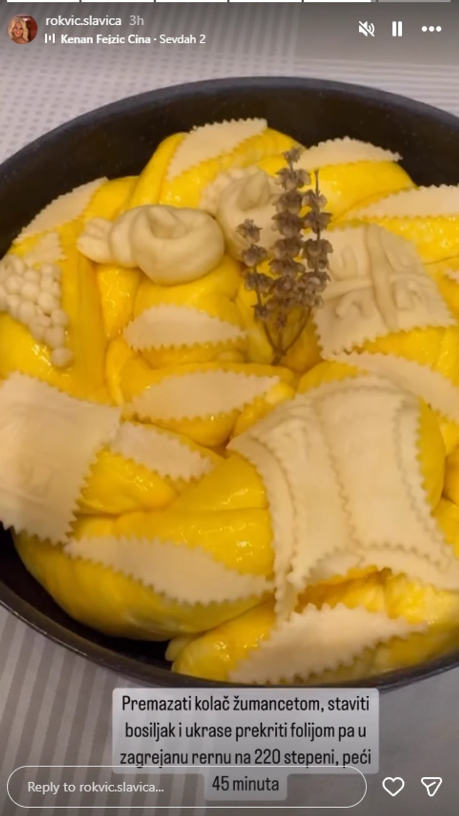 Recept Slavice Rokvić za pogaču