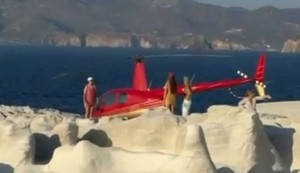 Helikopterom sleteo na plažu