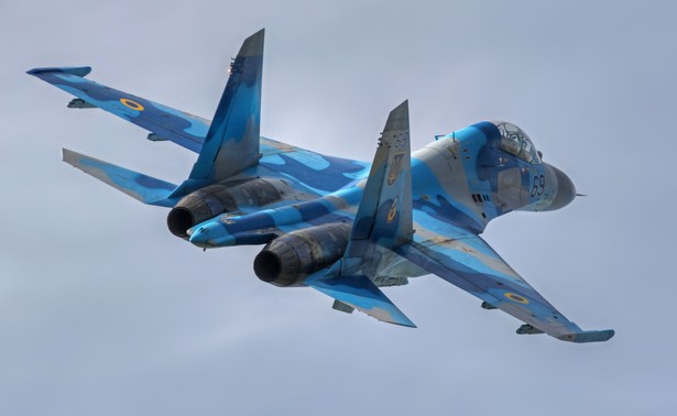 Ukraiński myśliwiec Su-27UB