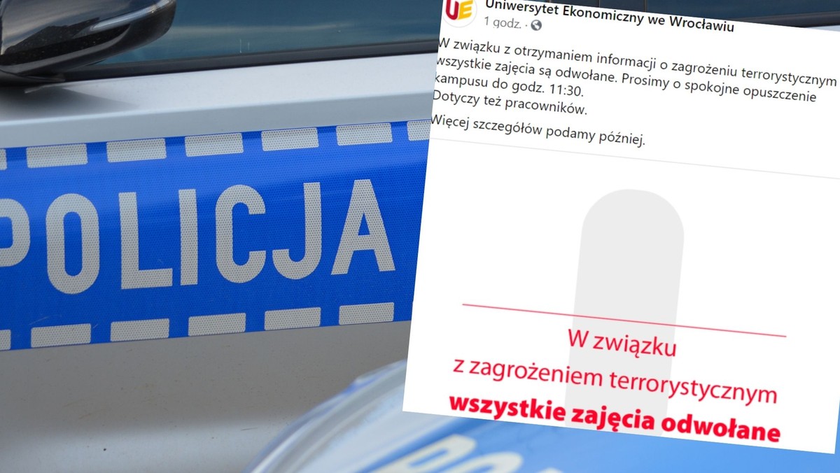 Wrocław: alarm bombowy na Uniwersytecie Ekonomicznym