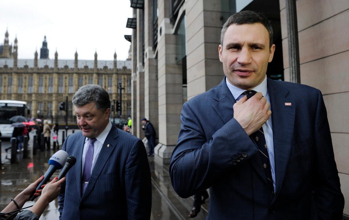 Petro Poroszenko i Witalij Kliczko