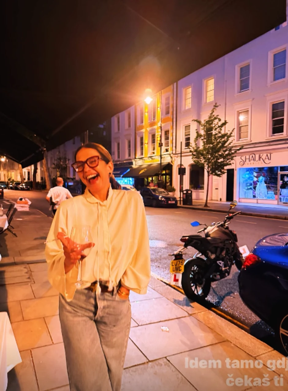 Nataša Ninković sa sinom u Londonu