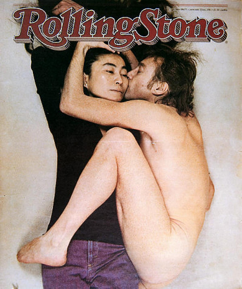 John Lennon i Yoko Ono na okładce "The Rolling Stone"