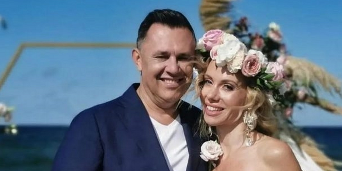 Małgorzata Opczowska wzięła ślub z Jackiem Łęskim na plaży w Jastarni