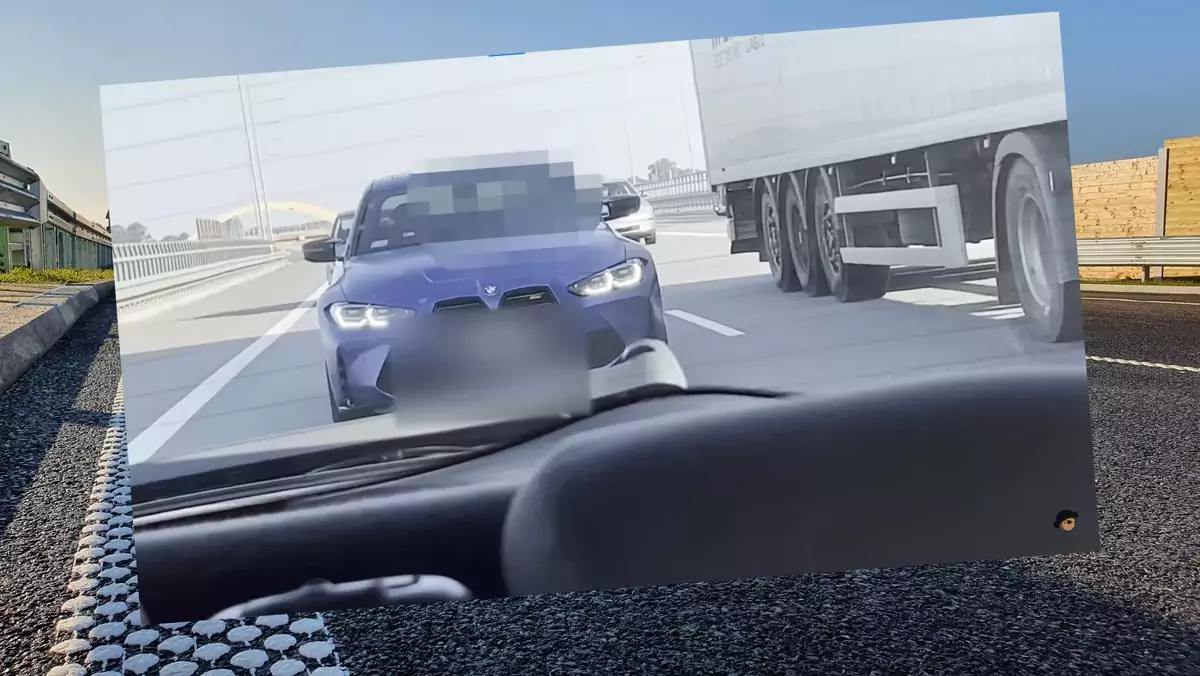 BMW M3 na autostradzie A1