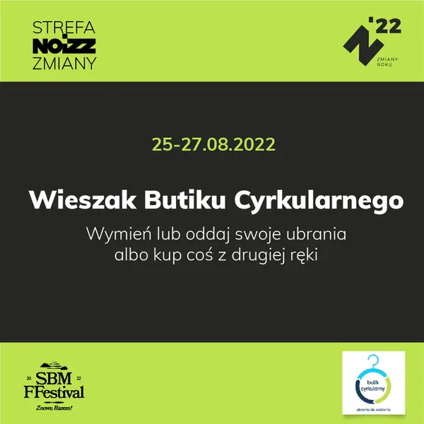 Wieszak Butiku Cyrkularnego w Strefie NOIZZ ZMIANY