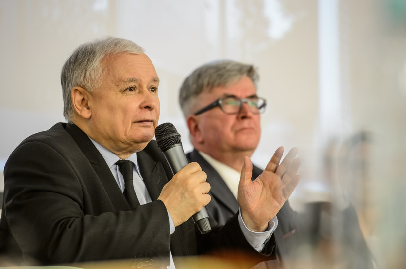 Jarosław Kaczyński podczas sesji wspomnieniowej konferencji Finanse publiczne a rozwój gospodarki - in memoriam profesor Zyta Gilowska.