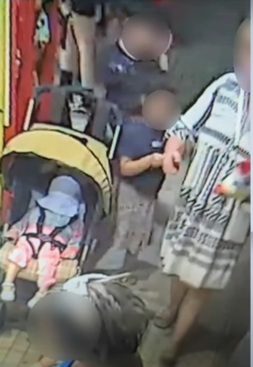 Snimak devojčice sa nadzornih kamera