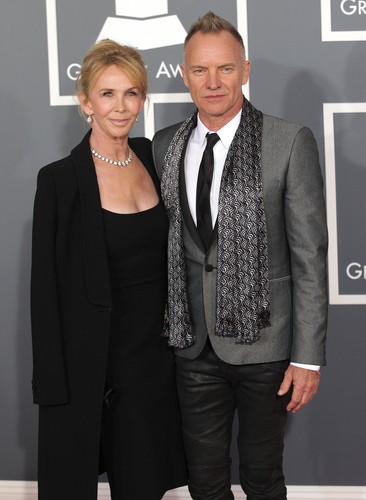 Sting i Trudie Styler na gali Grammy – luty 2013