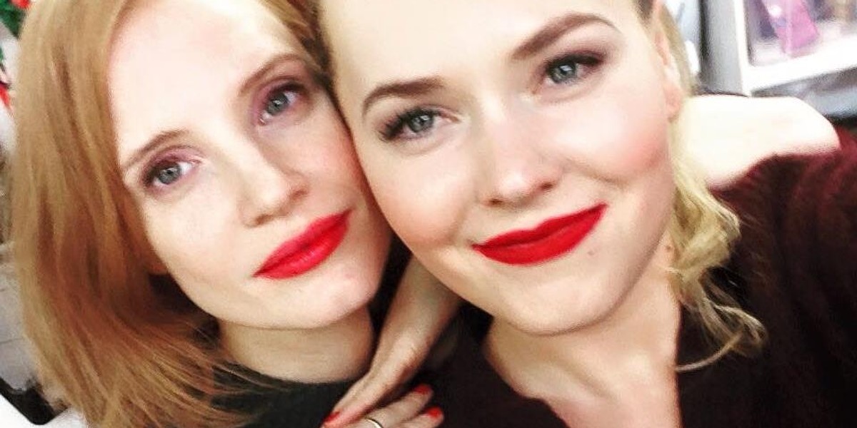 Magdalena Lamparska i Jessica Chastain