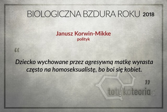 Biologiczna Bzdura Roku 2018
