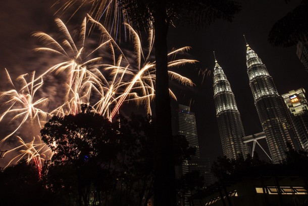 New Year's Eve celebration in Malaysia