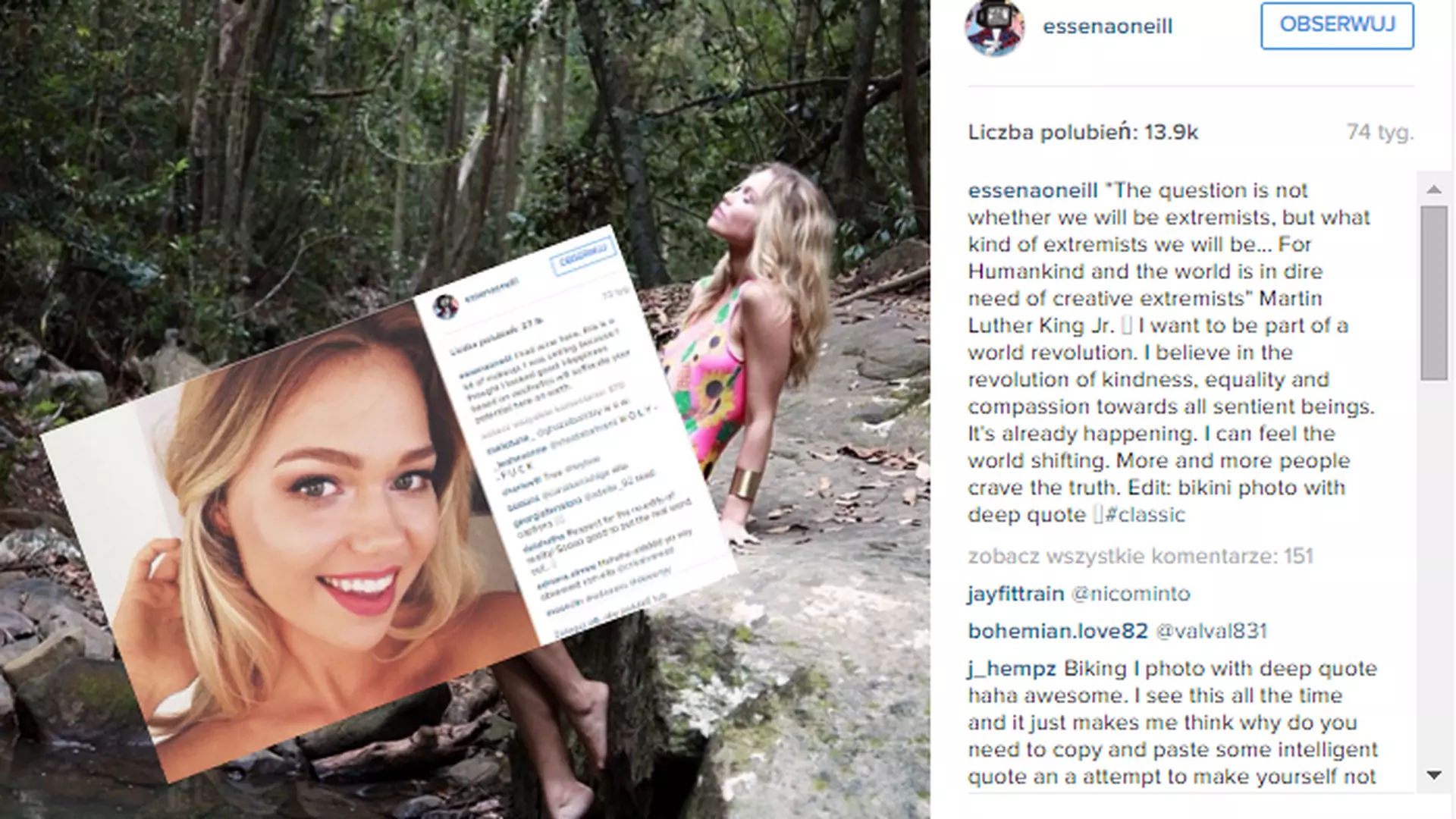Gwiazda social media ujawnia, jak sztuczne i wyreżyserowane są zdjęcia na Instagramie