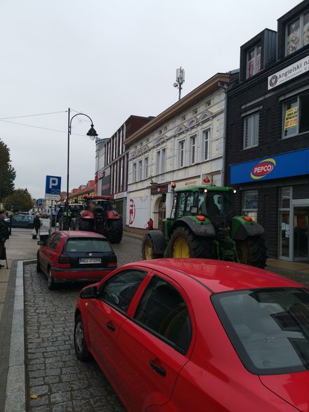 Protest rolników w Gryficach.