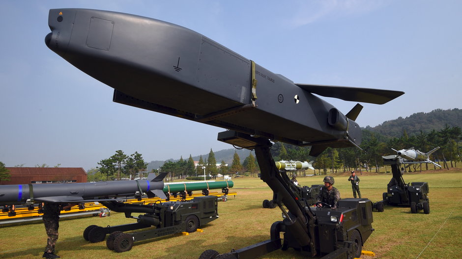 Niemiecka rakieta Taurus na wystawie wojskowej w Korei Południowej