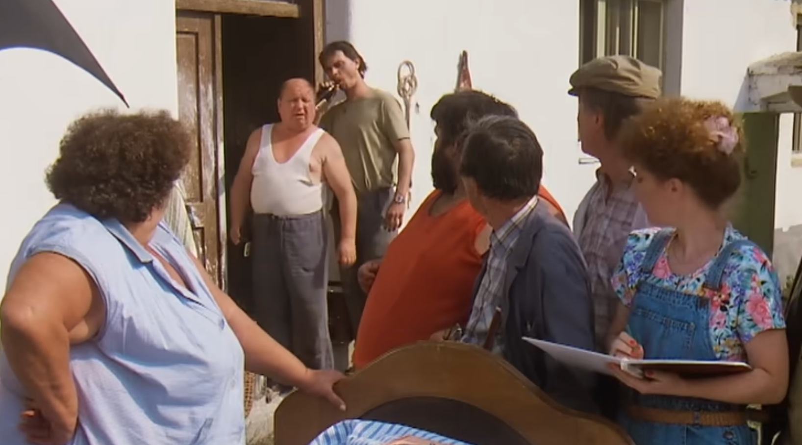 Stanislav Tříska ako Vladimír Škopek vo filme Slunce, seno, erotika.