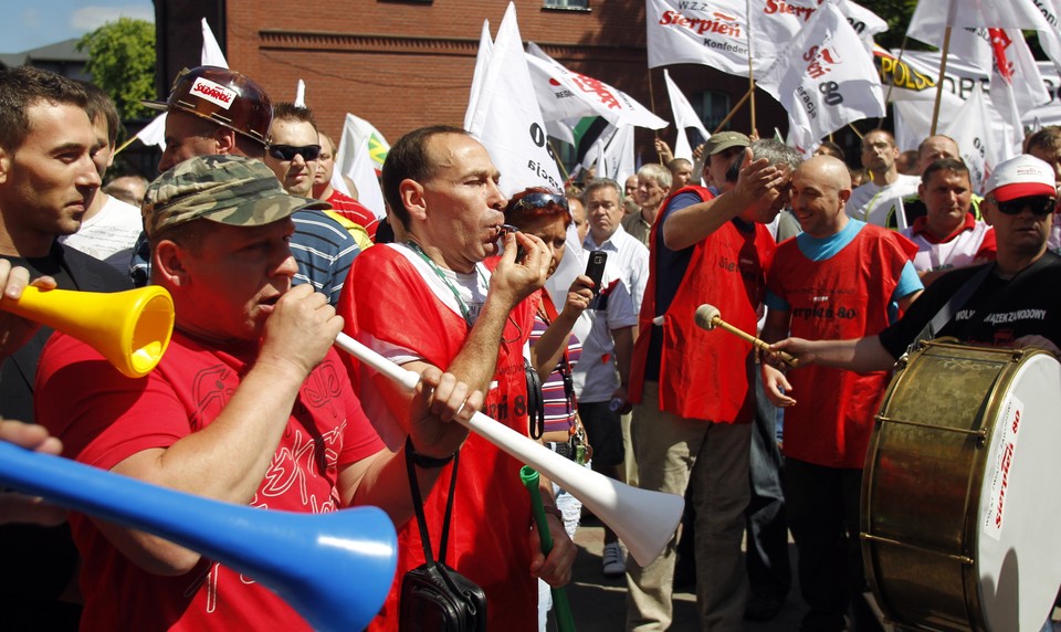 RUDA ŚLĄSKA PROTEST GÓRNIKÓW