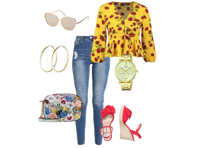 STYLIZACJE z ubraniami w kwiaty