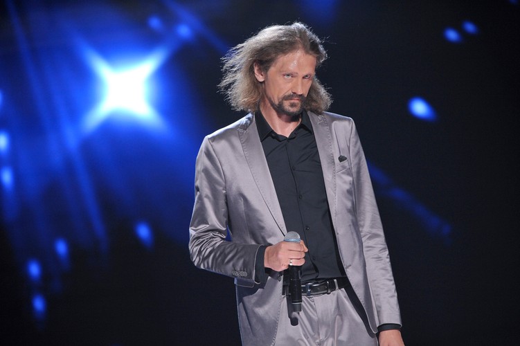 Gienek Loska podczas finału 'X Factora' – czerwiec 2011