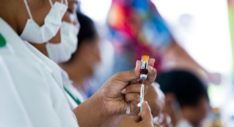 Immunisation rates in Samoa have risen to more than 55 percent since a compulsory mass vaccination campaign began a fortnight ago