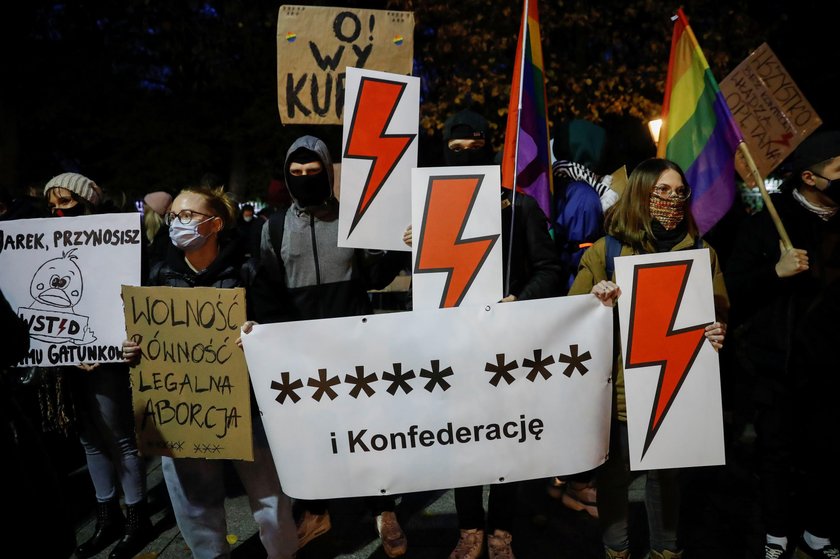 Protest przeciwko orzeczeniu Trybunału Konstytucyjnego