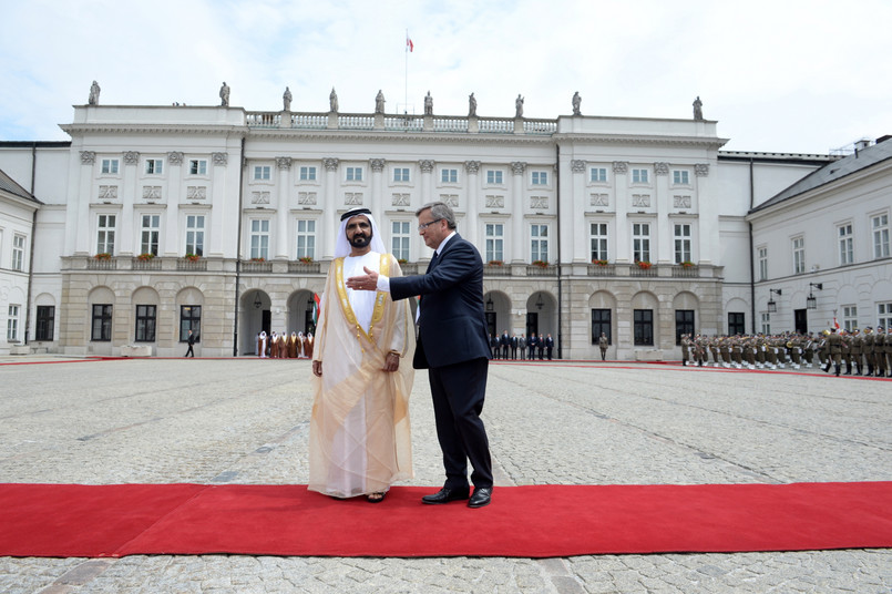 Szejk Dubaju w czasie wizyty w Polsce ma też spotkać się z prezydentem-elektem Andrzejem Dudą. Mohammed bin Rashid Al-Maktoum to najwyższy rangą emiracki polityk od czasu, gdy w 1989 roku Polska i Emiraty nawiązały stosunki dyplomatyczne.